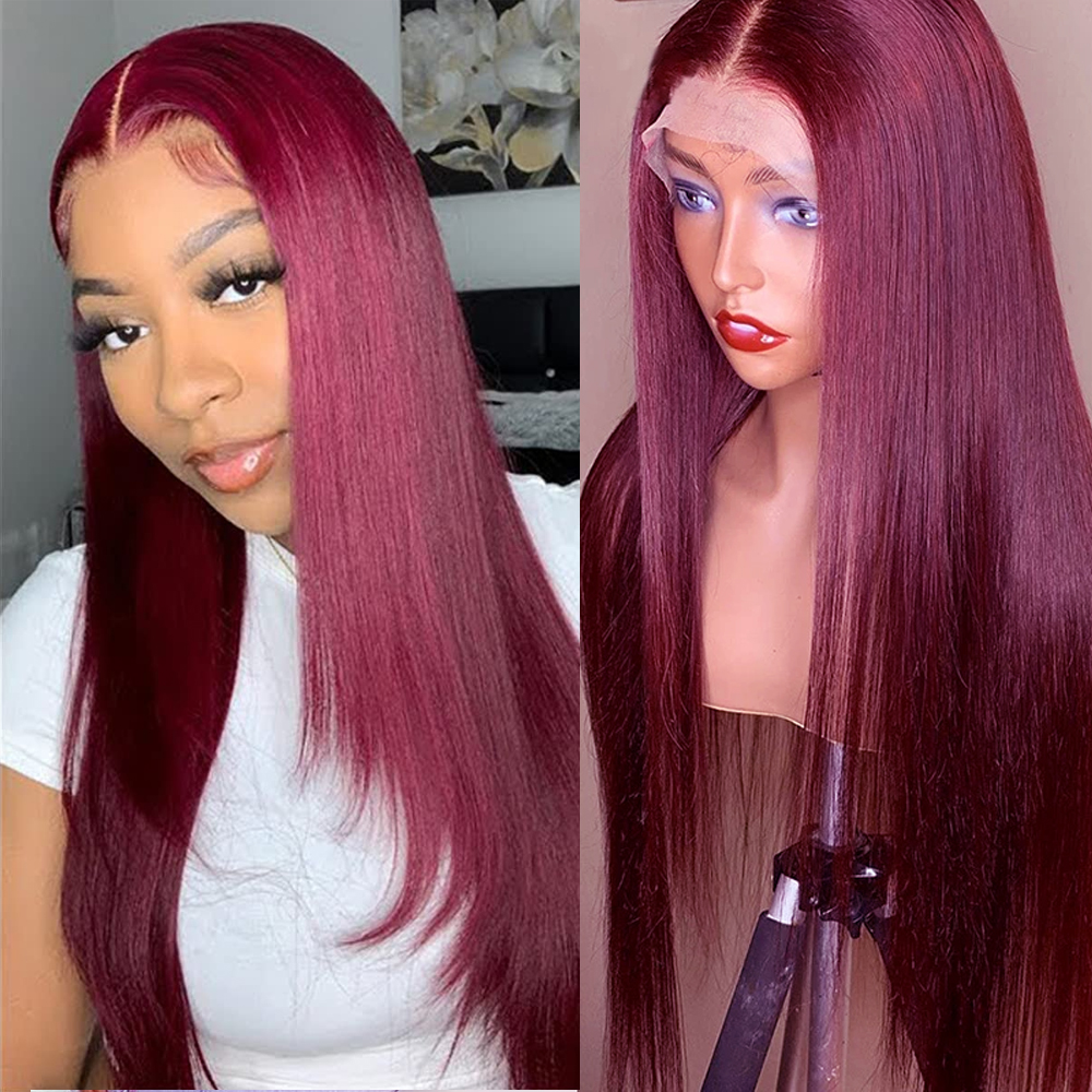 Burgundy Lace Front Wigs