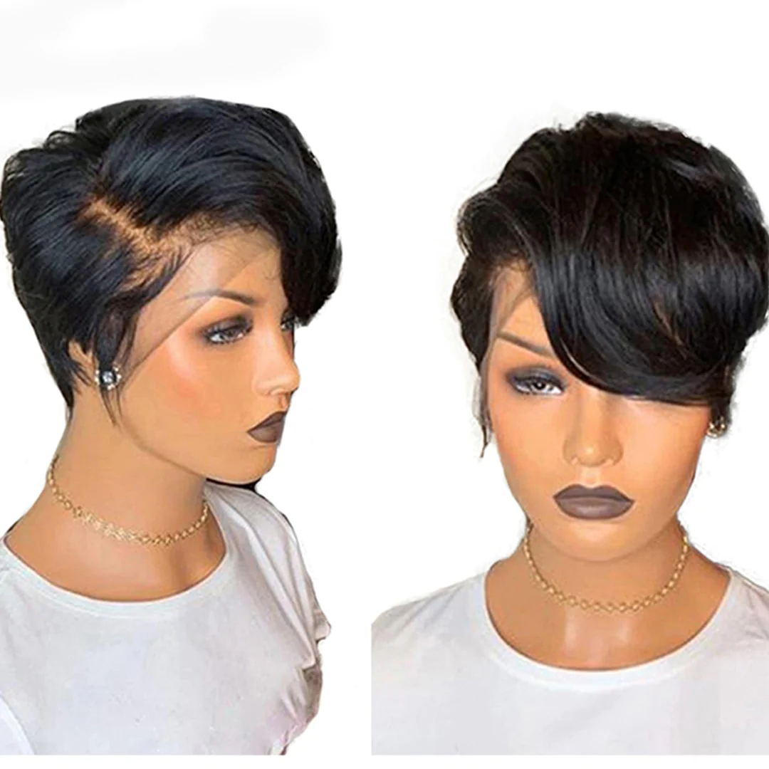 Human Hair Pixie Cut Wigs