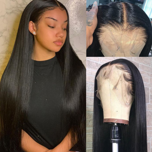 straight lace wig