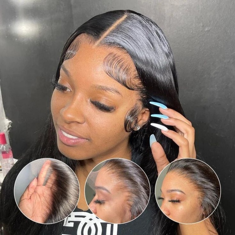 straight lace front wig