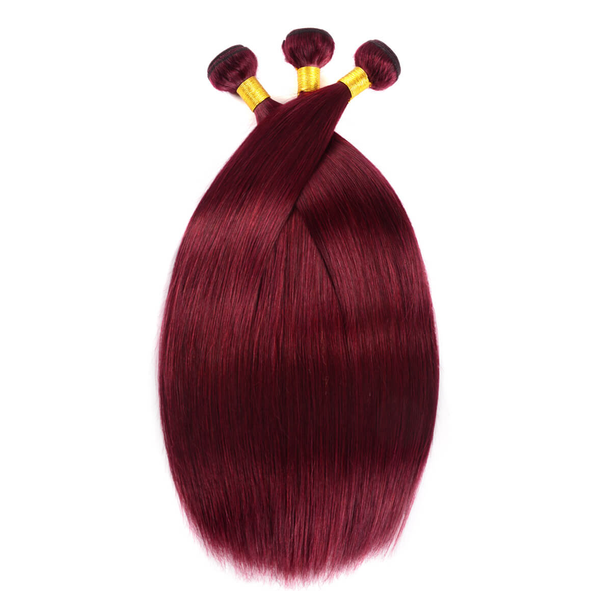 Straight Hair Burgundy Color 3PCS