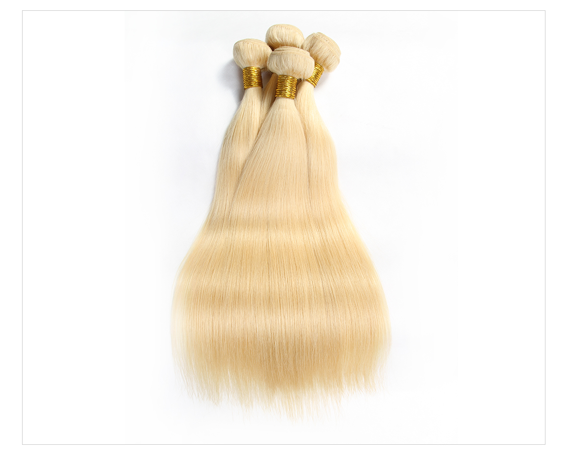 613 Blonde Virgin Hair Straight Hair Bundles