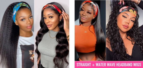 The African American Women Best Choice: Headband Wigs Human Hair