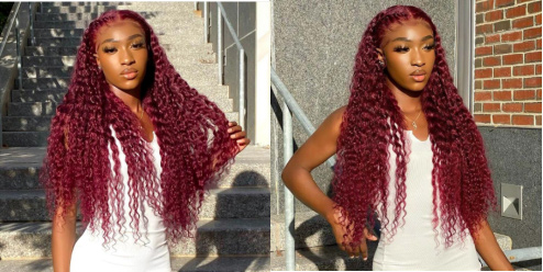 Burgundy wigs