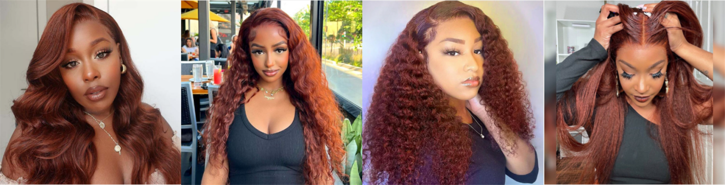 Brown color wigs