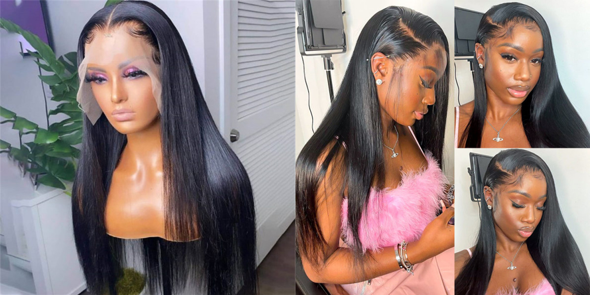 straight lace front wig