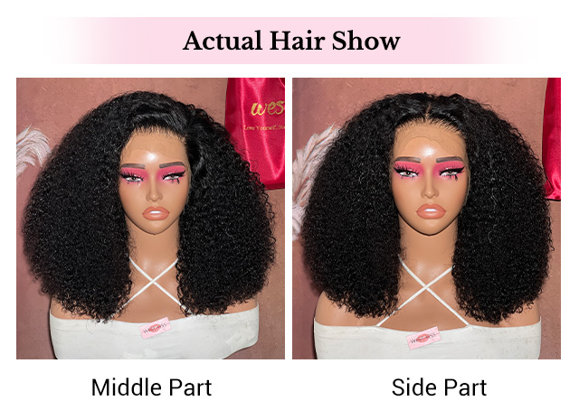 Curly lace wig