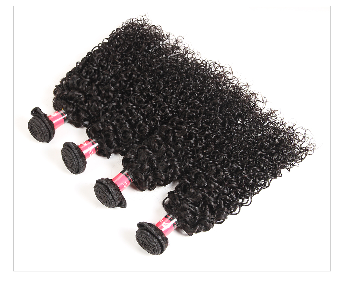 Kinky Curly Human Hair 4 Bundles